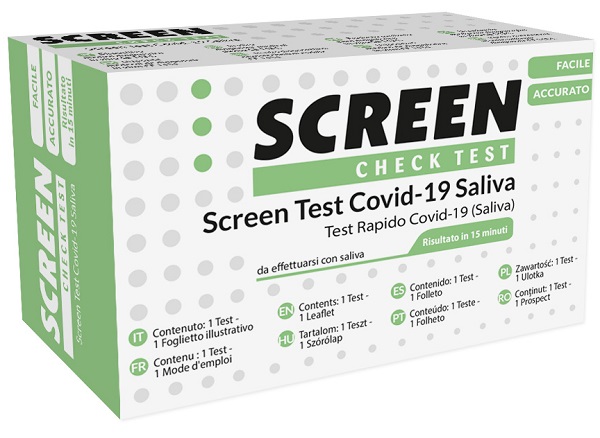 SCREEN TEST ANTIGENICO RAPIDO AUTODIAGNOSTICO COVID-19 SARS-COV-2 CAMPIONI SALIVARI SELFTEST COVID SALIVA SCREEN - Farmacia Mastrangelo 