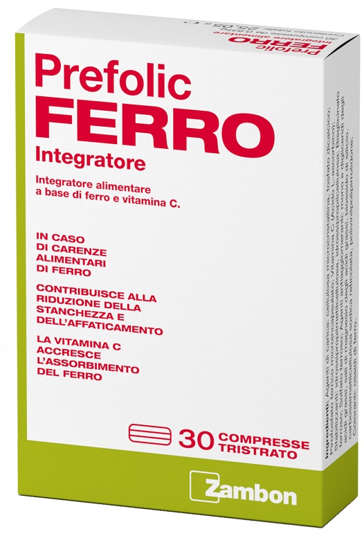 PREFOLIC FERRO 30 COMPRESSE - Farmacia Mastrangelo 