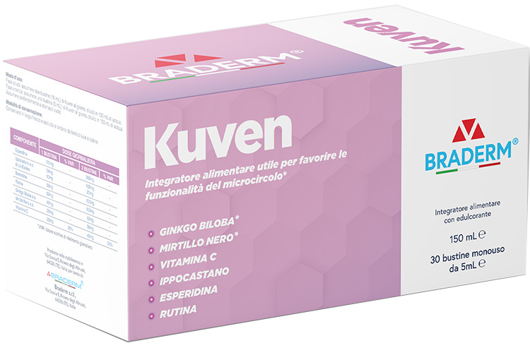 KUVEN LIQUIDO 30 BUSTINE DA 5 ML BRADERM - Farmacia Mastrangelo 