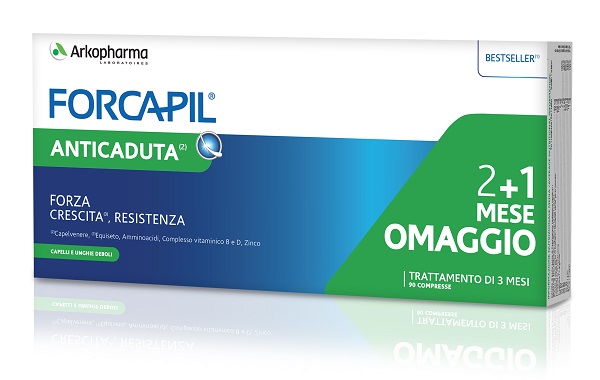 FORCAPIL ANTICADUTA 90CPR 2+1 MESE IN OMAGGIO - Farmacia Mastrangelo 