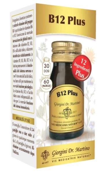 B12 PLUS 60 PASTIGLIE - Farmacia Mastrangelo 