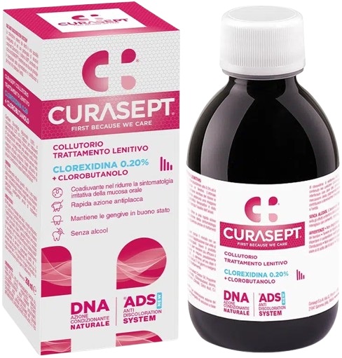 CURASEPT COLLUTORIO ADS DNA TRATTAMENTO LENITIVO 200 ML - Farmacia Mastrangelo 