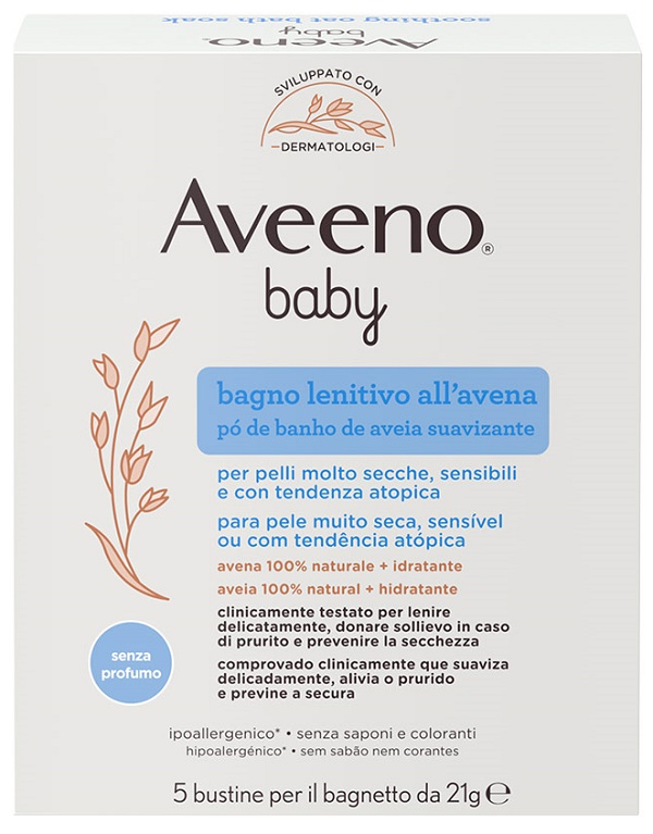 AVEENO BABY COLLOIDAL POLVERE BAGNO 5 X 21 G - Farmacia Mastrangelo 