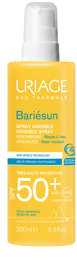 EAU THERMALE BARIESUN SPRAY INVISIBILE SENZA PROFUMO SPF 50+ 200 ML - Farmacia Mastrangelo 
