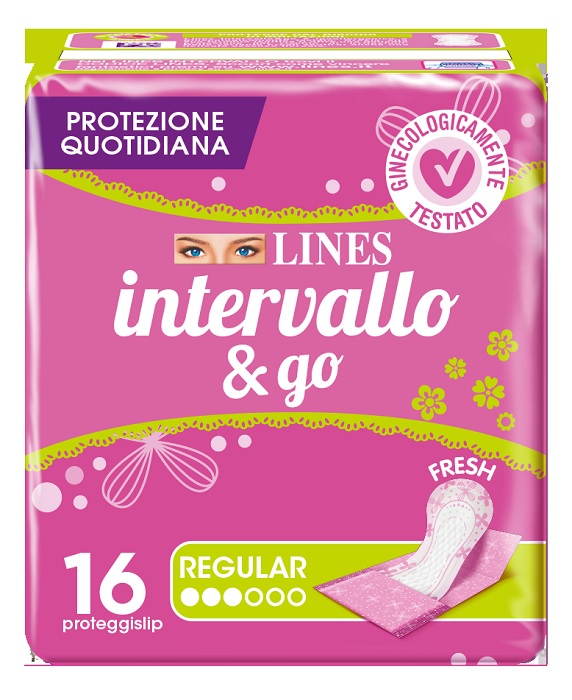 PROTEGGISLIP LINES INTERVALLO FRESH&GO RIPIEGATI 16 PEZZI - Farmacia Mastrangelo 