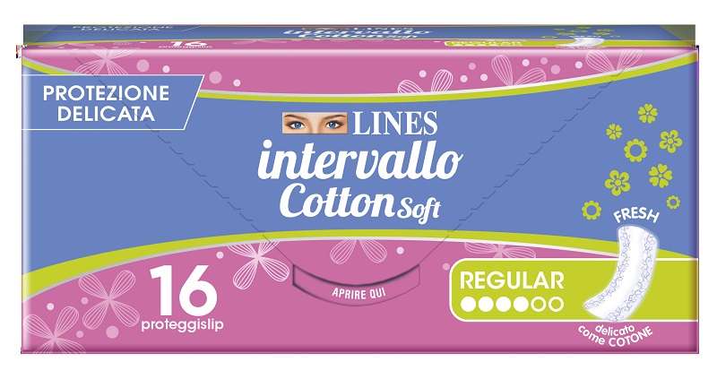 PROTEGGISLIP LINES INTERVALLO COTTON SOFT FRESH DISTESI 16 PEZZI - Farmacia Mastrangelo 