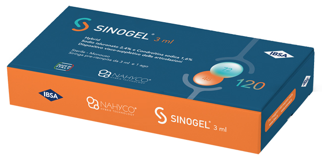 SIRINGA INTRA-ARTICOLARE SINOGEL 2,4% ACIDO IALURONICO + 1,6% CONDROITINA SODICA 3ML + 1 AGO - Farmacia Mastrangelo 
