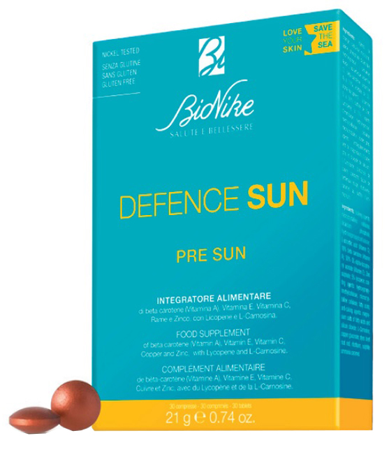 DEFENCE SUN PRE SUN 30 COMPRESSE - Farmacia Mastrangelo 