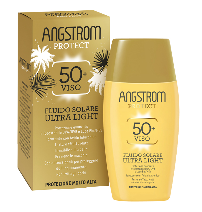 ANGSTROM FLUIDO SOLARE VISO ULTRA LIGHT SPF 50+ 40 ML - Farmacia Mastrangelo 