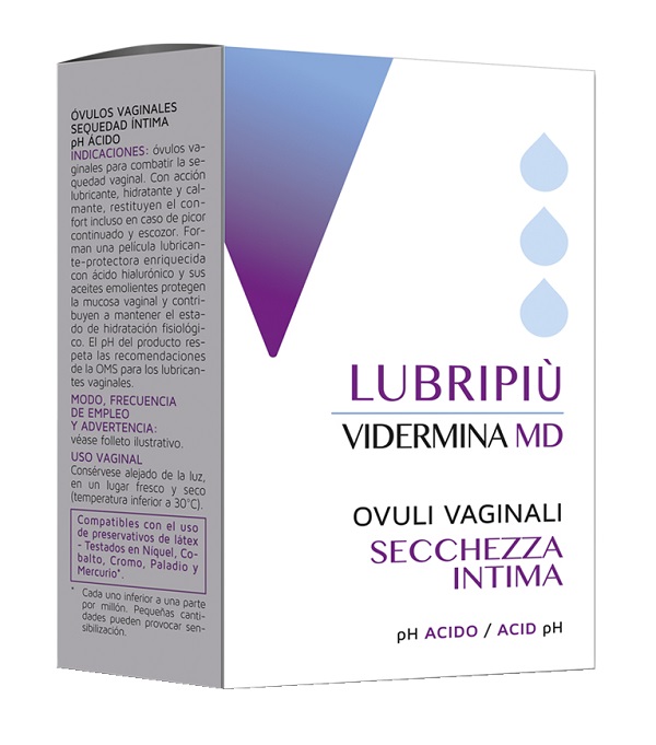 VIDERMINA LUBRIPIU' OVULI VAGINALI 2 BLISTER DA 5 OVULI - Farmacia Mastrangelo 