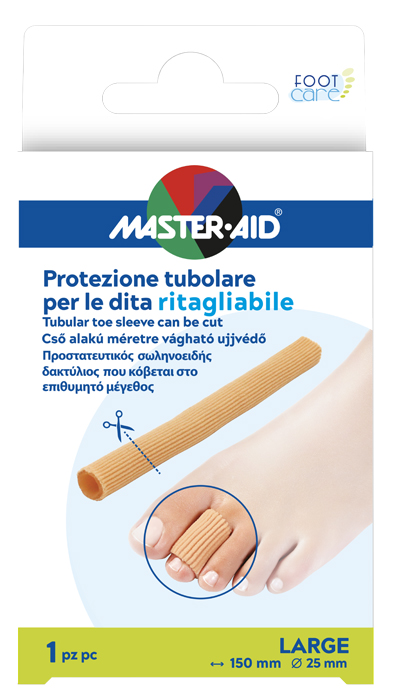 PROTEZIONE TUBOLARE MASTER-AID FOOTCARE RITAGLIABILE 15 CM 25 MM LARGE C8 - Farmacia Mastrangelo 