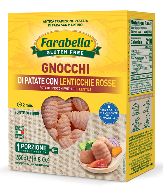 FARABELLA GNOCCHI PATATE E LENTICCHIE 250 G - Farmacia Mastrangelo 