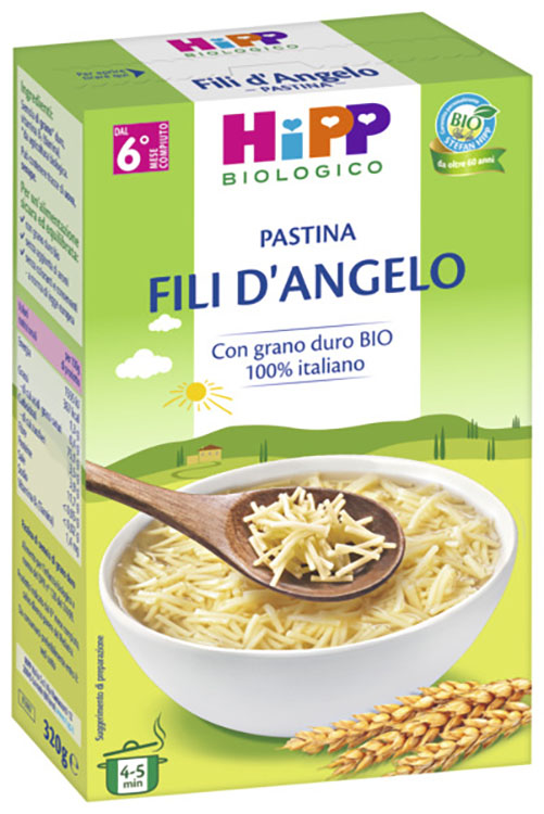 HIPP BIO PASTINA FILI D'ANGELO 320 G - Farmacia Mastrangelo 