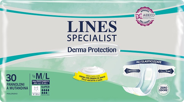 PANNOLONE A MUTANDINA LINES SPECIALIST DERMA SUPER M/L 30 PEZZI - Farmacia Mastrangelo 