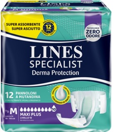 PANNOLONE A MUTANDINA LINES SPECIALIST DERMA MAXI XL 20 PEZZI - Farmacia Mastrangelo 
