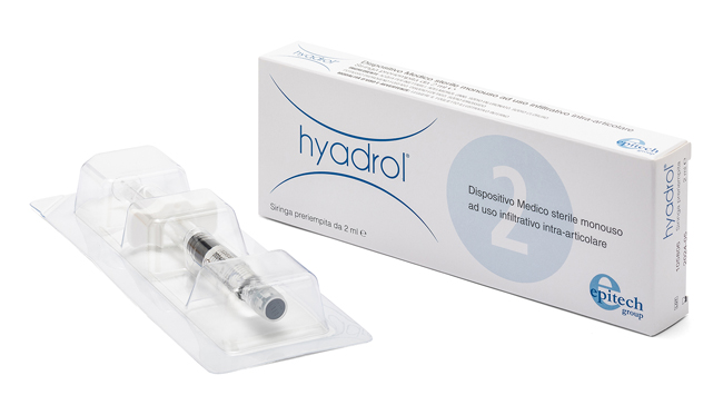 SIRINGA INTRA-ARTICOLARE HYADROL CON ACIDO IALURONICO 1% E ADELMITROL 2% CAPACITA' 2 ML - Farmacia Mastrangelo 