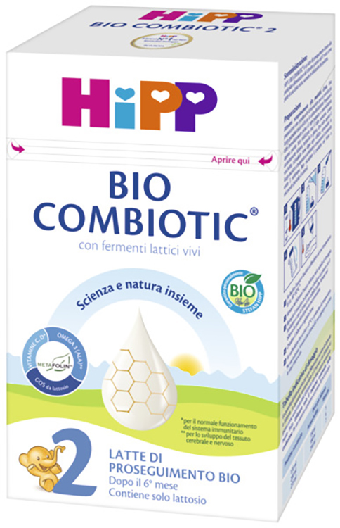 HIPP LATTE 2 COMBIOTIC 600 G BIO - Farmacia Mastrangelo 