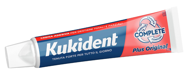 KUKIDENT PLUS ORIGINAL CREMA ADESIVA DENTIERE 65 G - Farmacia Mastrangelo 