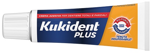 KUKIDENT PLUS DOPPIA AZIONE TENUTA INSUPERABILE CREMA ADESIVA DENTIERE 65 G - Farmacia Mastrangelo 