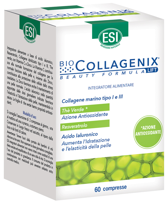 ESI BIOCOLLAGENIX ANTIOSSIDANTE 60 COMPRESSE - Farmacia Mastrangelo 