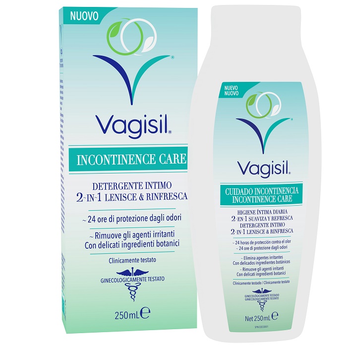 VAGISIL INCONTINENCE CARE DETERGENTE INTIMO 2IN1 LENISCE & RINFRESCA 250 ML - Farmacia Mastrangelo 