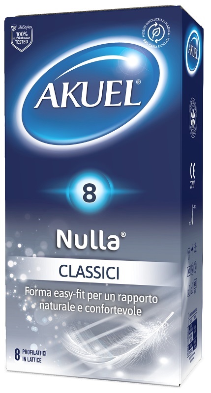PROFILATTICO AKUEL NULLA CLASSICO 8 PEZZI - Farmacia Mastrangelo 