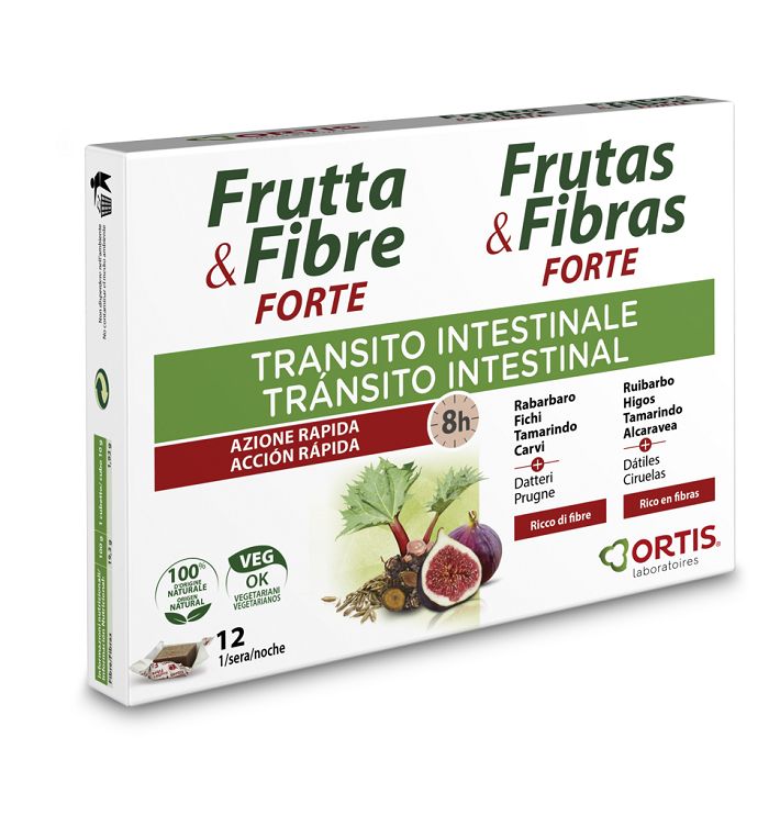FRUTTA & FIBRE FORTE 12 CUBETTI - Farmacia Mastrangelo 