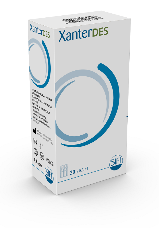 XANTERDES SOLUZIONE OFTALMICA 20 FLACONCINI MONODOSE DA 0,3 ML - Farmacia Mastrangelo 