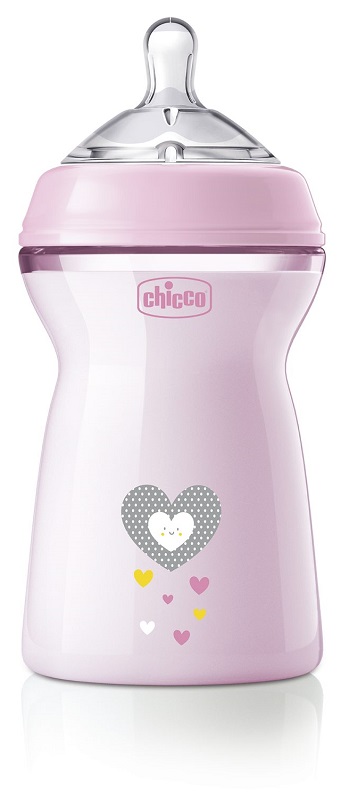 CHICCO BIBERON NAT FEEL PP 6M+ 330 ML BIMBA - Farmacia Mastrangelo 