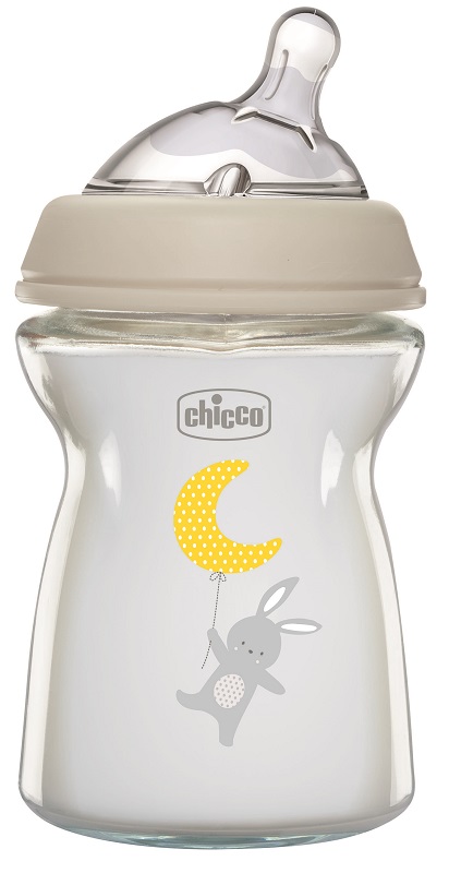 CHICCO BIBERON NAT FEEL VETRO 0M+ 250 ML - Farmacia Mastrangelo 