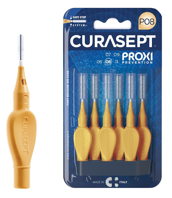 CURASEPT PROXI P08 ARANCIO CHIARO 6 PEZZI - Farmacia Mastrangelo 