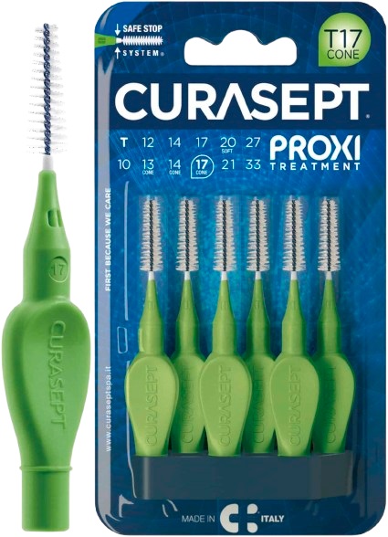 CURASEPT PROXI T17 CONE VERDE/GREEN 6 PEZZI - Farmacia Mastrangelo 