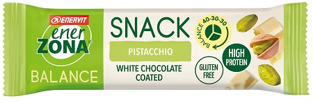 ENERZONA SNACK PISTACCHIO CIOCCOLATO BIANCO 27 G - Farmacia Mastrangelo 