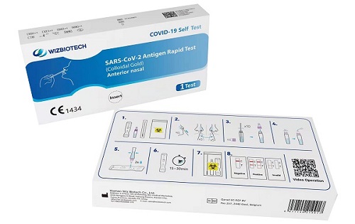 TEST ANTIGENICO RAPIDO COVID-19 AUTODIAGNOSTICO DETERMINAZIONE QUALITATIVA ANTIGENI SARS-COV-2 IN TAMPONI NASALI MEDIANTE IMMUNOCROMATOGRAFIA - Farmacia Mastrangelo 