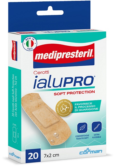 MEDIPRESTERIL CEROTTI IALUPRO SOFT PROTECTION MEDI 7X2CM 20 PEZZI - Farmacia Mastrangelo 