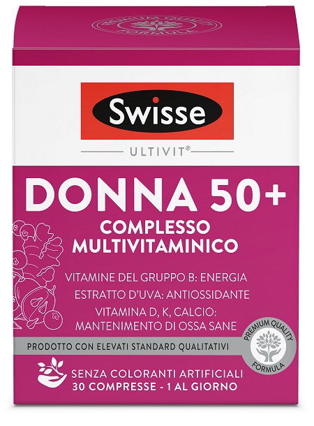 SWISSE MULTIVITAMINICO DONNA 50+ 30 COMPRESSE - Farmacia Mastrangelo 