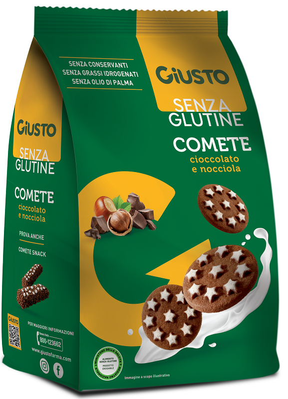 GIUSTO SENZA GLUTINE COMETE BISCOTTI 200 G - Farmacia Mastrangelo 