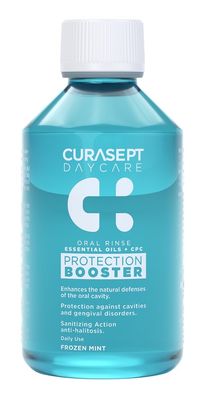 CURASEPT DAYCARE COLLUTORIO PROTECTION BOOSTER FROZEN MINT 250 ML - Farmacia Mastrangelo 