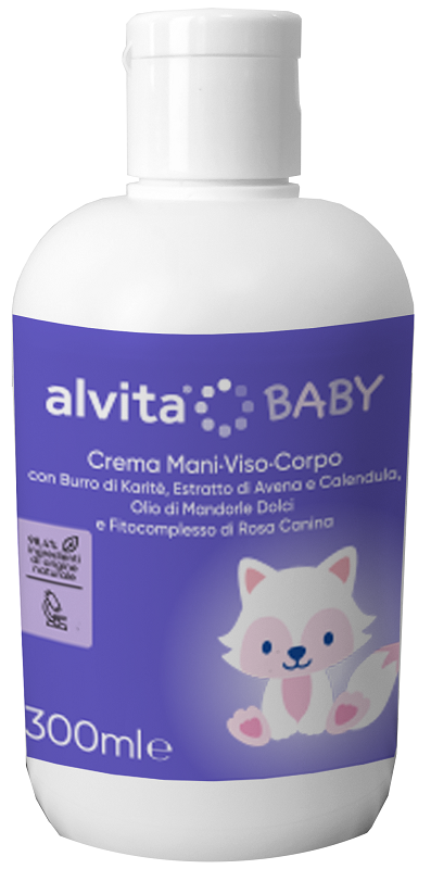 ALVITA BABY CREMA VISO-CORPO 300 ML - Farmacia Mastrangelo 