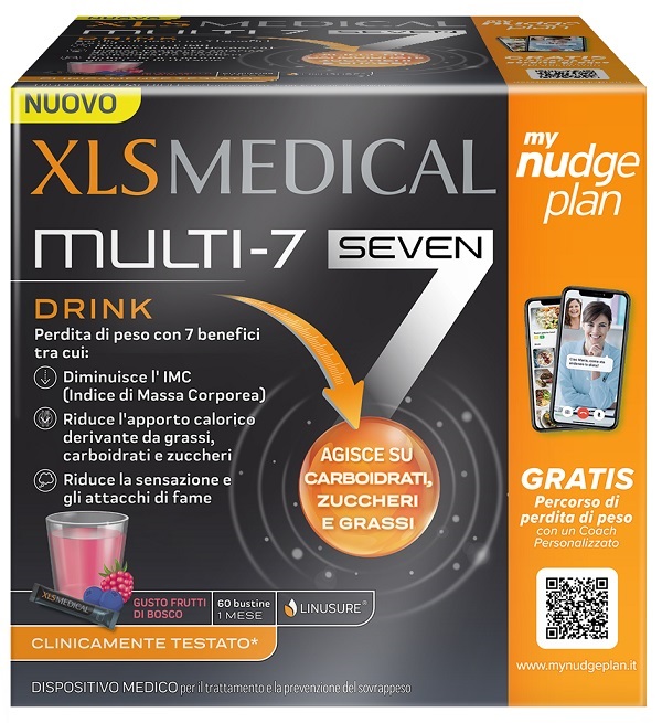 XLS MEDICAL MULTI7 DRINK 60 BUSTINE - Farmacia Mastrangelo 