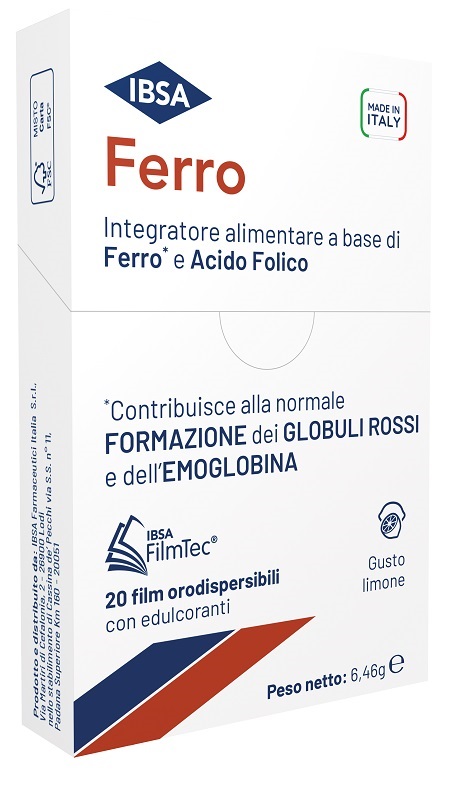 FERRO IBSA 20 FILM ORODISPERSIBILI - Farmacia Mastrangelo 