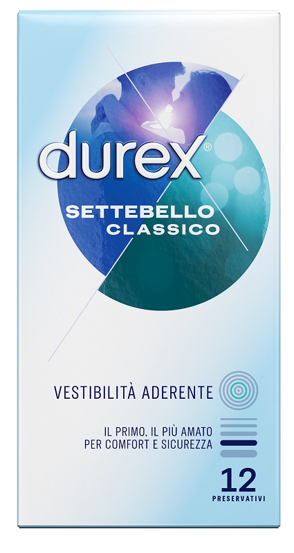 PROFILATTICO DUREX SETTEBELLO CLASSICO 12 PEZZI - Farmacia Mastrangelo 