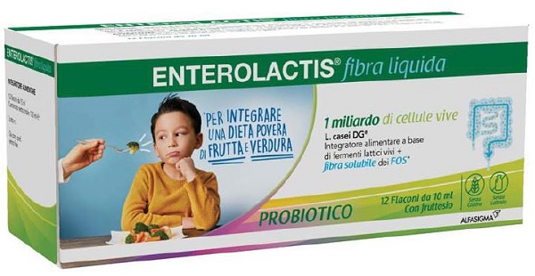 ENTEROLACTIS FIBRA LIQUIDA 12 FLACONCINI DA 10 ML - Farmacia Mastrangelo 