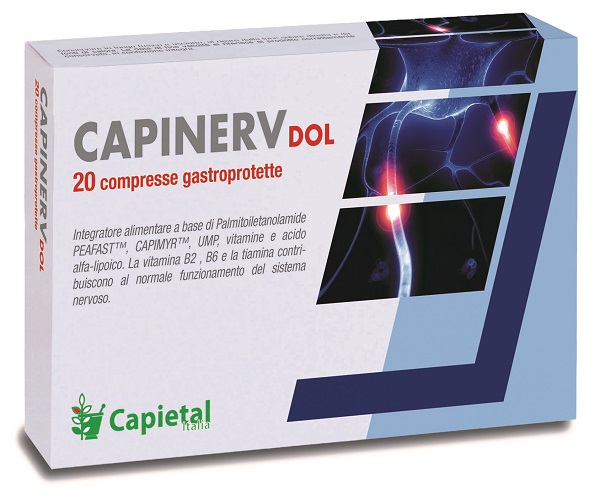 CAPINERV DOL 20 COMPRESSE GASTROPROTETTE - Farmacia Mastrangelo 