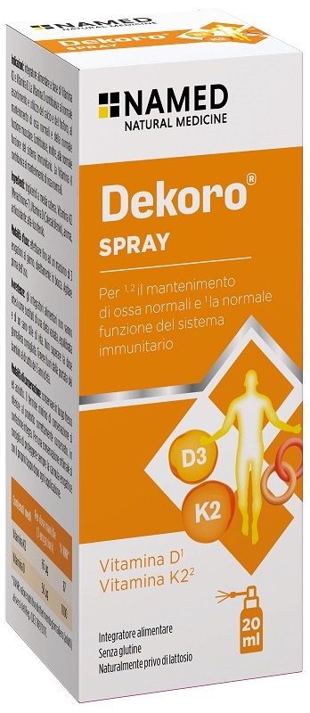 DEKORO SPRAY 20 ML SENZA GLUTINE, NATURALMENTE PRIVO DI LATTOSIO - Farmacia Mastrangelo 