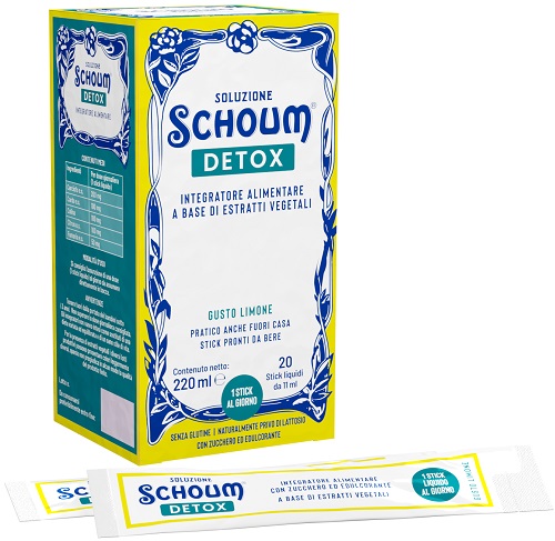 SOLUZIONE SCHOUM DETOX 20 STICK - Farmacia Mastrangelo 