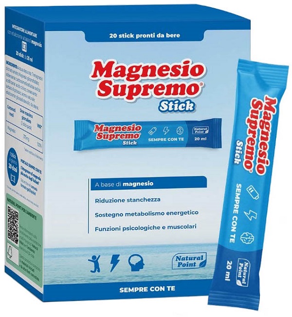MAGNESIO SUPREMO 20 STICK DA 20 ML - Farmacia Mastrangelo 