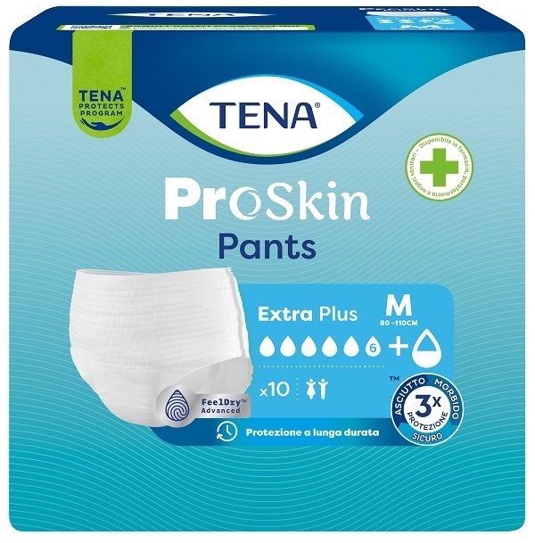 TENA PANTS EXTRA PLUS M 10 PEZZI - Farmacia Mastrangelo 