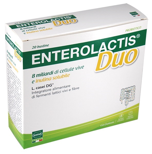ENTEROLACTIS DUO POLVERE 20 BUSTINE - Farmacia Mastrangelo 