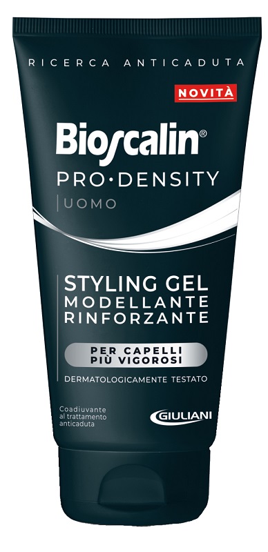 BIOSCALIN PRO DENSITY UOMO STYLING GEL MODELLANTE RINFORZANTE 150 ML - Farmacia Mastrangelo 